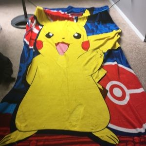 Pikachu throw blanket